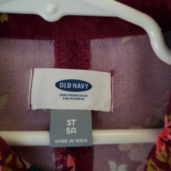 TWO Old Navy floral dresses 5t EUC shirt shift - Picture 4 of 4